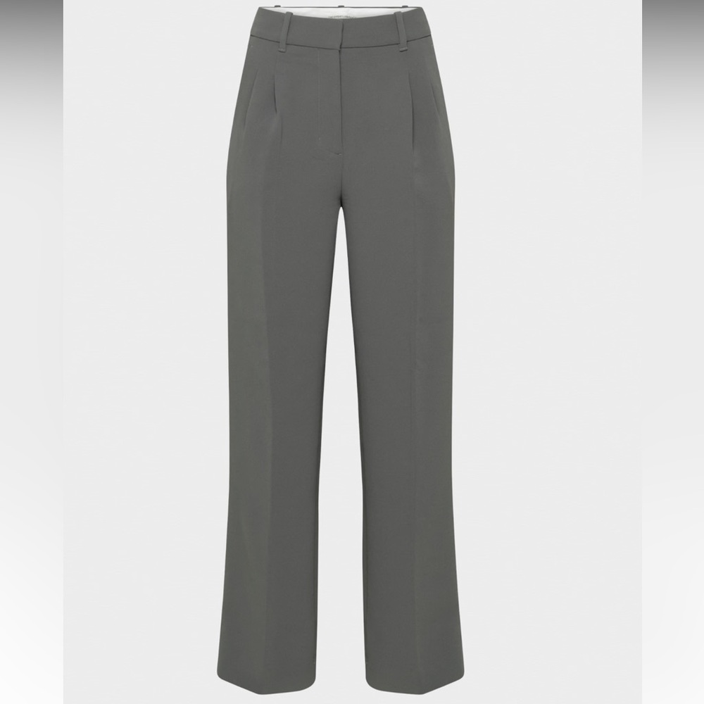 Aritzia Wilfred Effortless Trousers in Coal Gray